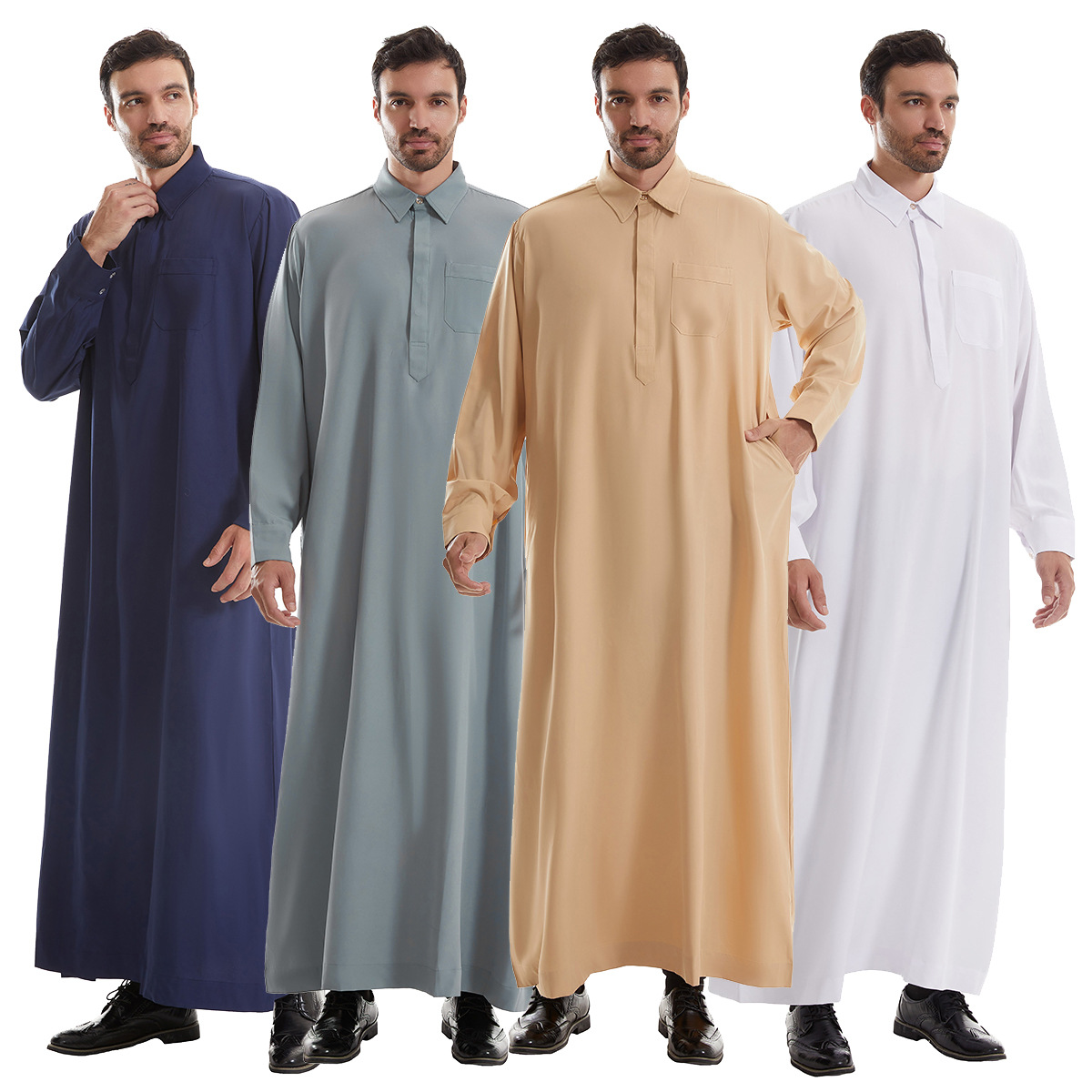 Arabic Formal Wear Men - Men Jubba Thobe Mens Long Shirt