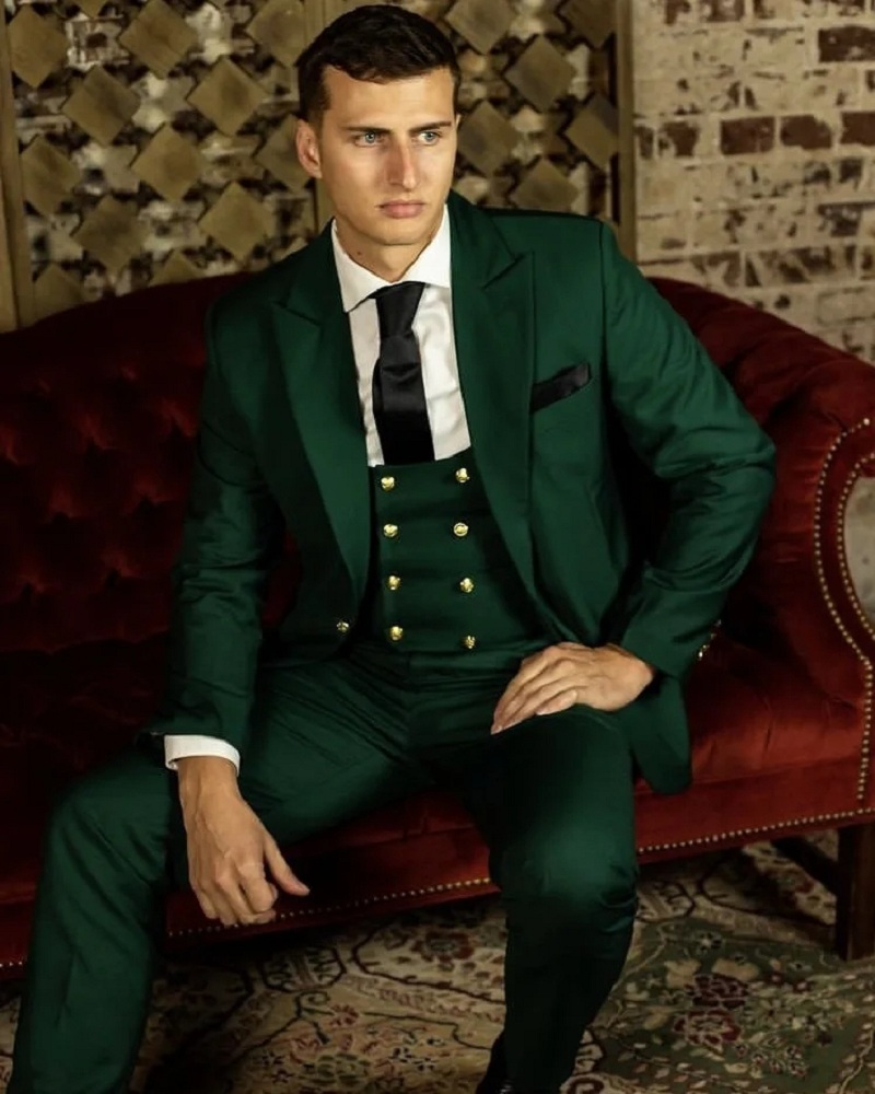 Men Formal Wear Green - Green Classic Men Suits Formal Wedding