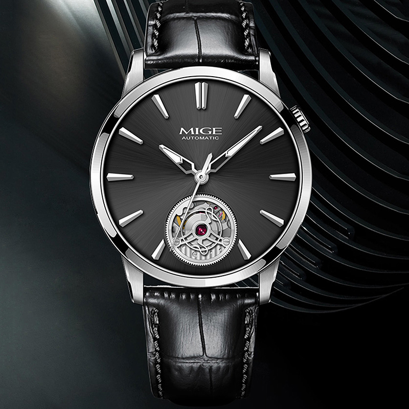 Men'S Formal Wear Watches - MIGE Slim Men Hollow Automatic Watch