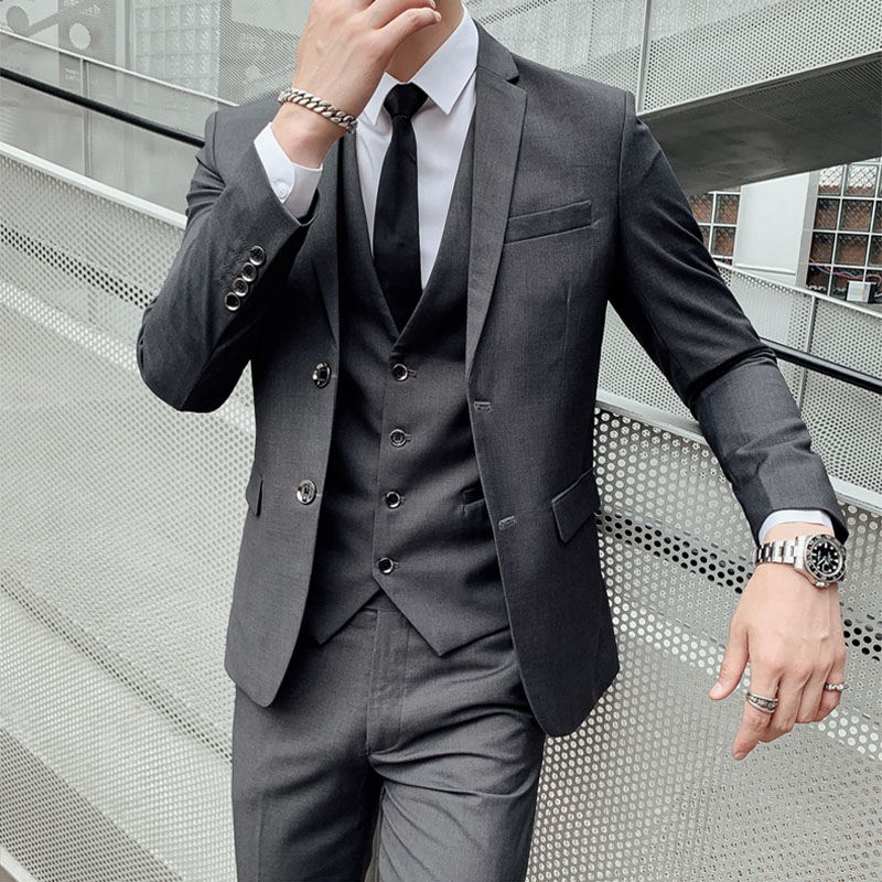 Men'S Urban Formal Wear - Wedding Suit Three-Piece Set Men's Best