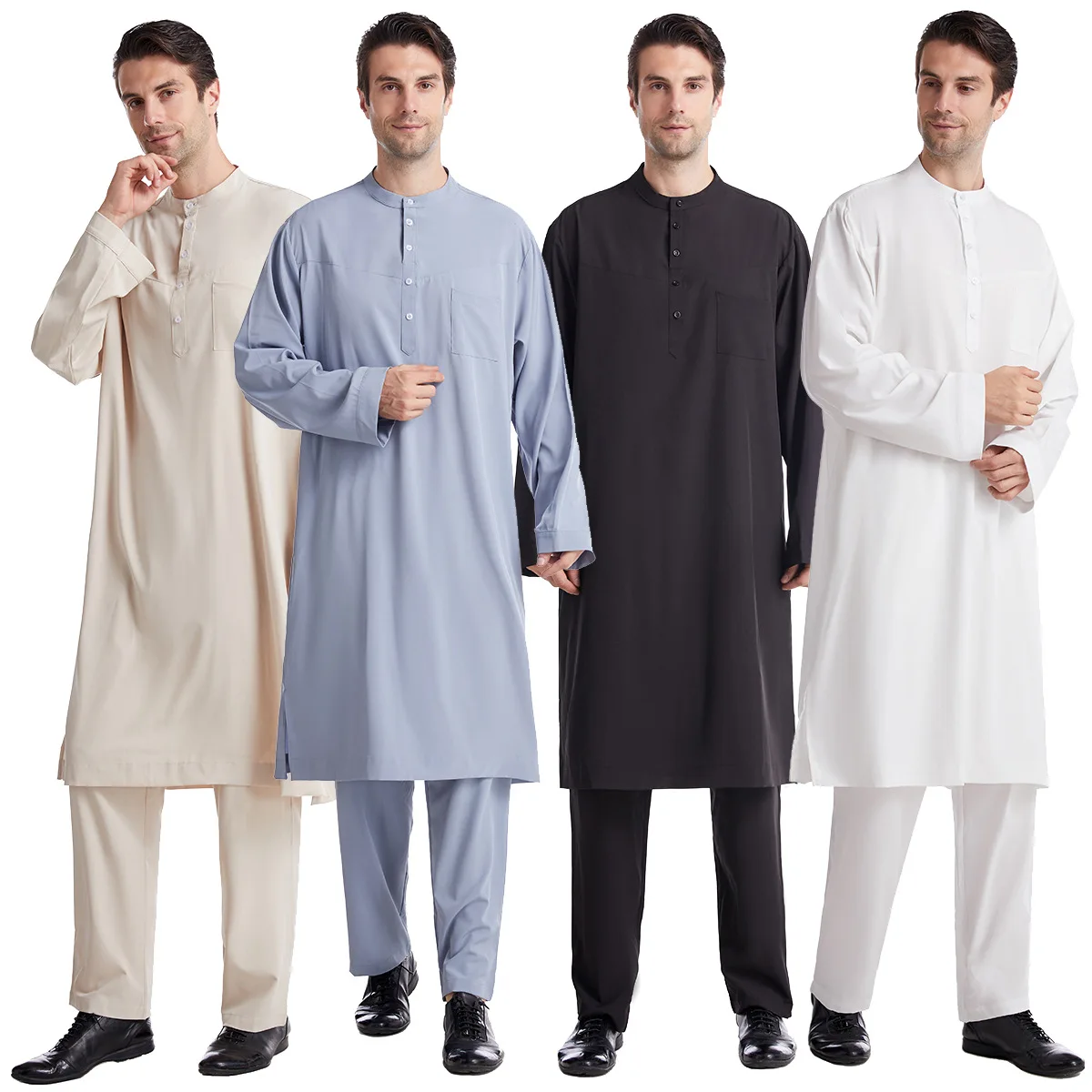 Arabic Formal Wear Men - Muslim Men Jubba Thobe 2 Pice
