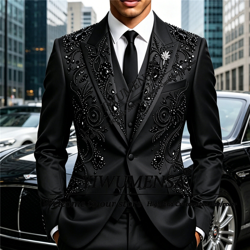 Men'S Formal Wear Attire - Luxury Wedding Suits Form Men Black