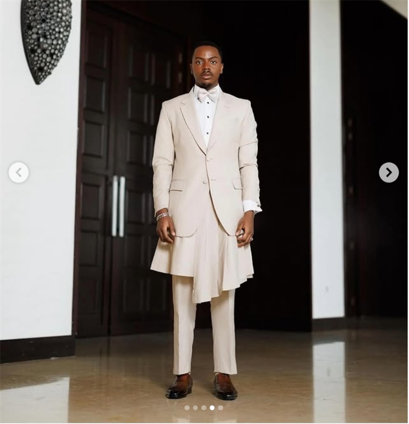 Arabic Formal Wear Men - Beige Men Suit Set 2 Piece
