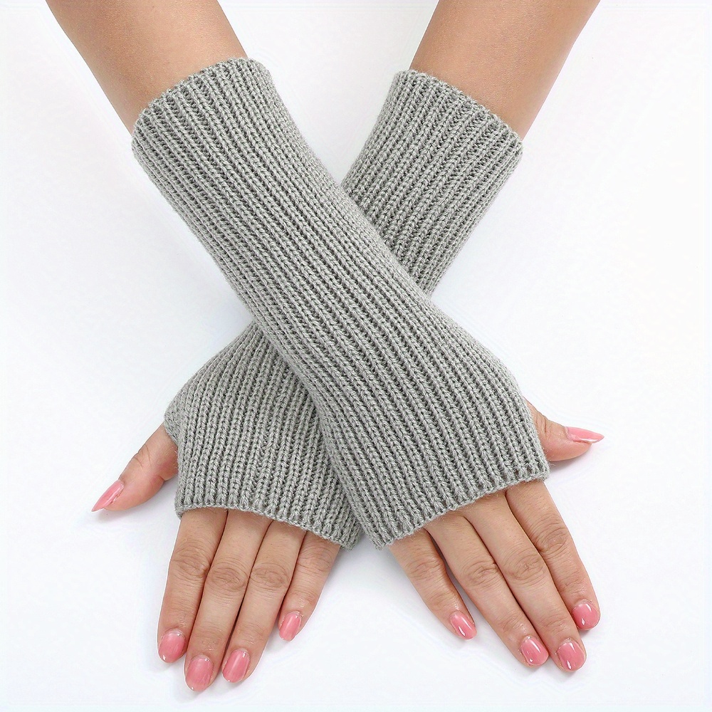 Formal Wear Gloves Men - Unisex striped knit gloves with faux