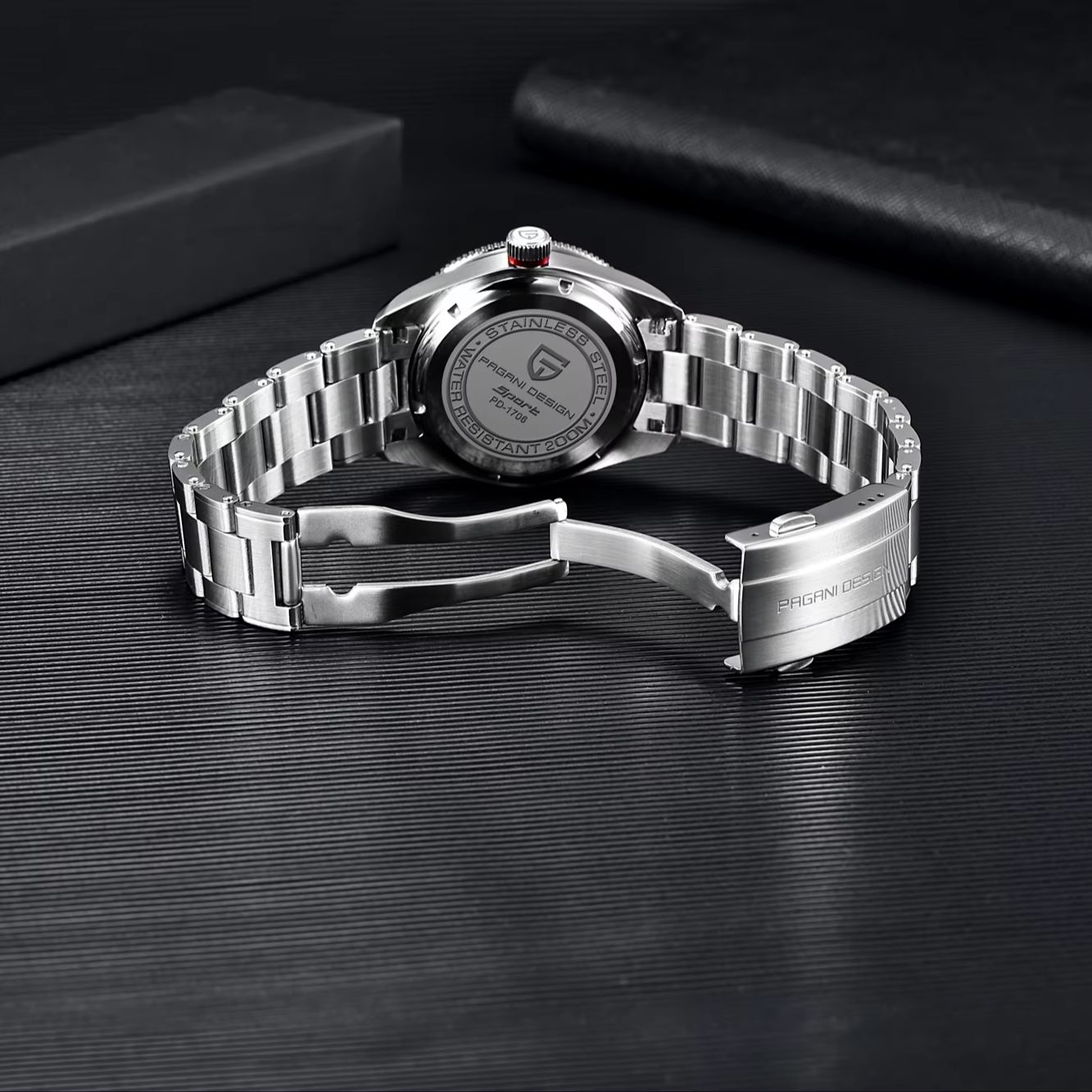 PAGANI DESIGN Black & Red Cont - Men'S Formal Wear Watches review and price