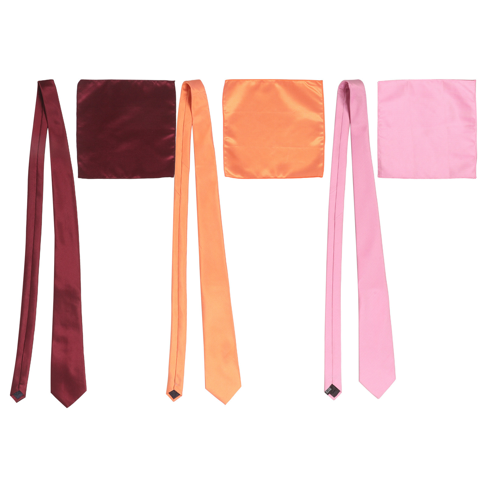 Solid Color Men Necktie Pocket - Pocket Square Set review and price