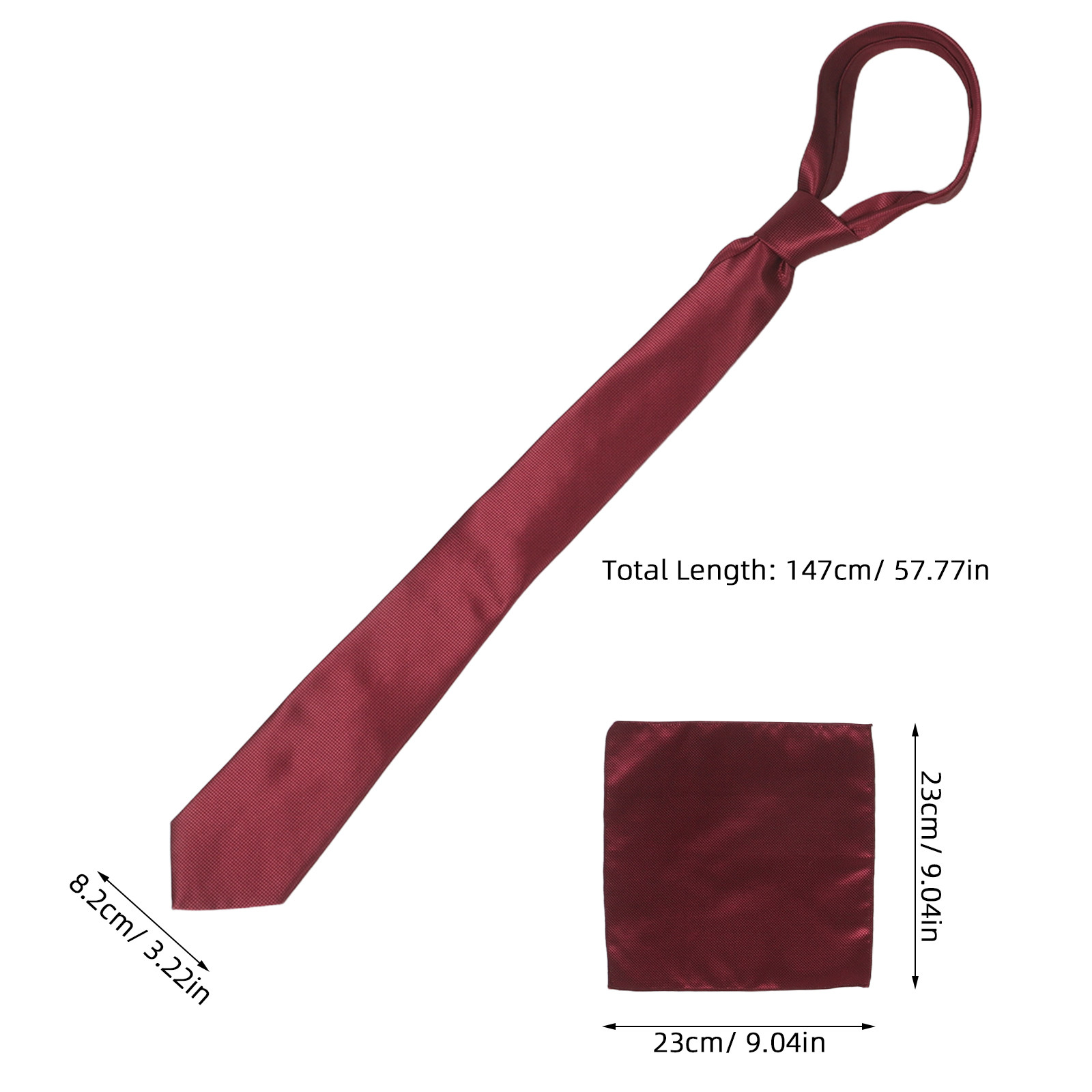 Solid Color Men Necktie Pocket - Pocket Square Set review and price