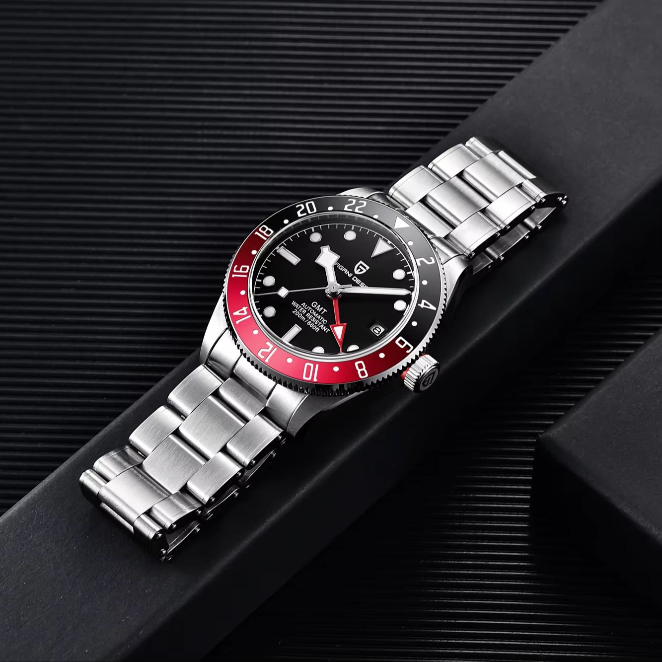 PAGANI DESIGN Black & Red Cont - Men'S Formal Wear Watches review and price