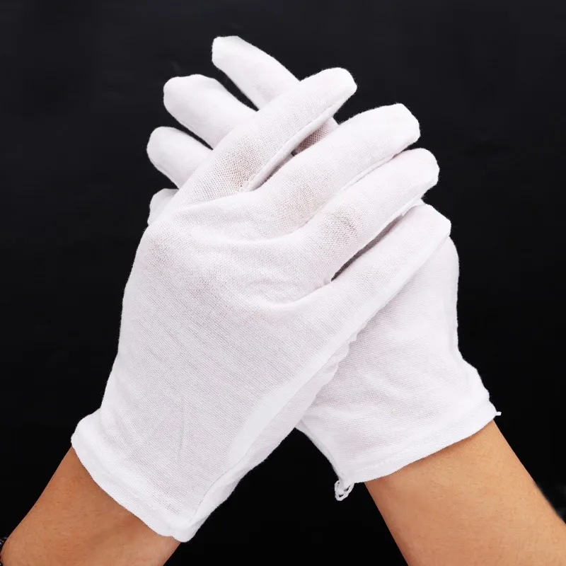 1pair White Cotton Gloves Men  - Formal Wear Gloves Men review and price