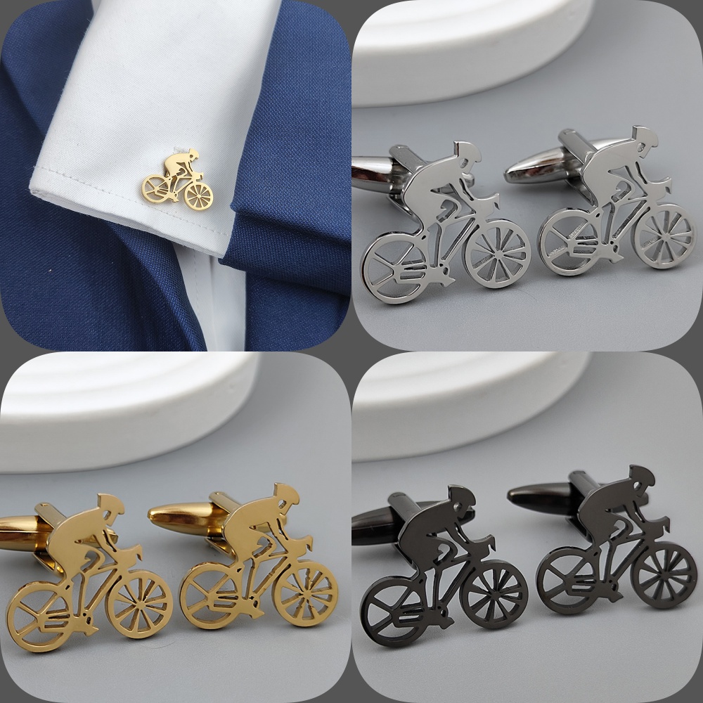 Bicycle racer gold-plated cuff - Men'S Formal Wear Ties review and price