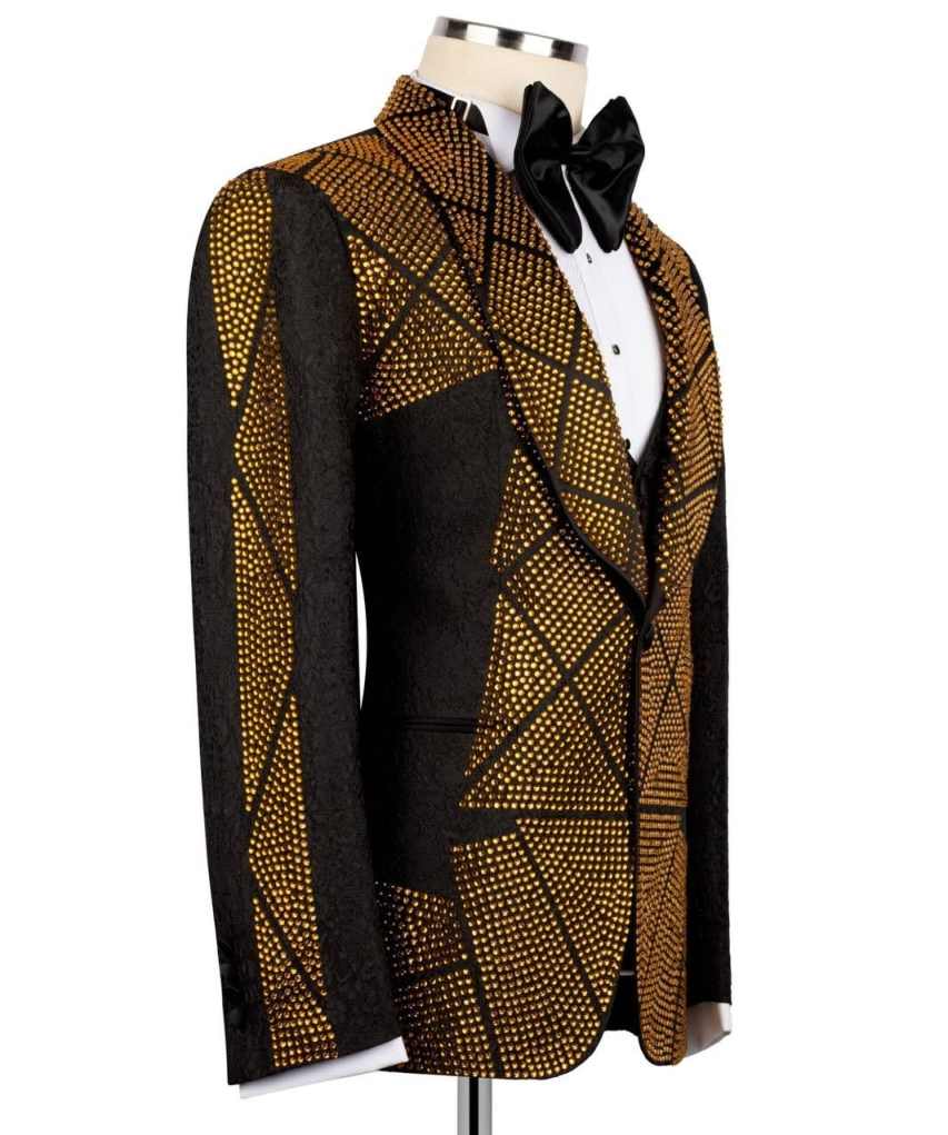 Gold Beads Men Suit Attire For - Men'S Formal Wear Attire review and price
