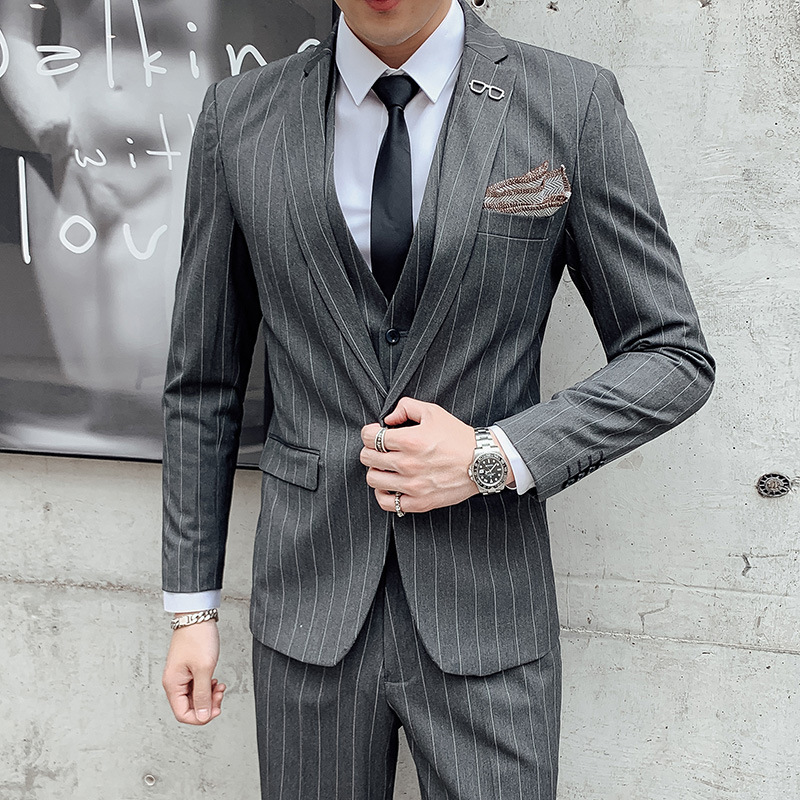 Men's Korean Style Three-Piece - Men'S Urban Formal Wear review and price