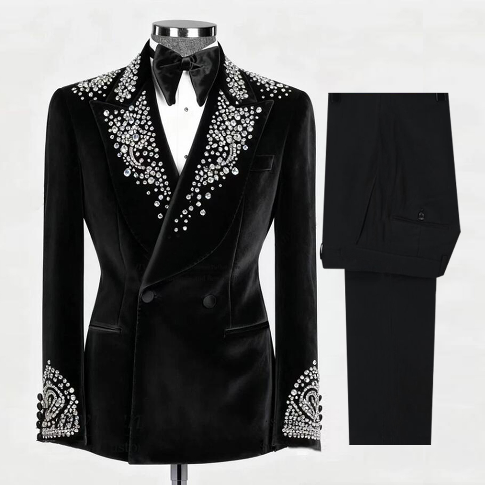 Luxury Suits Men 2 Piece Sets  - Men'S Formal Wear Attire review and price