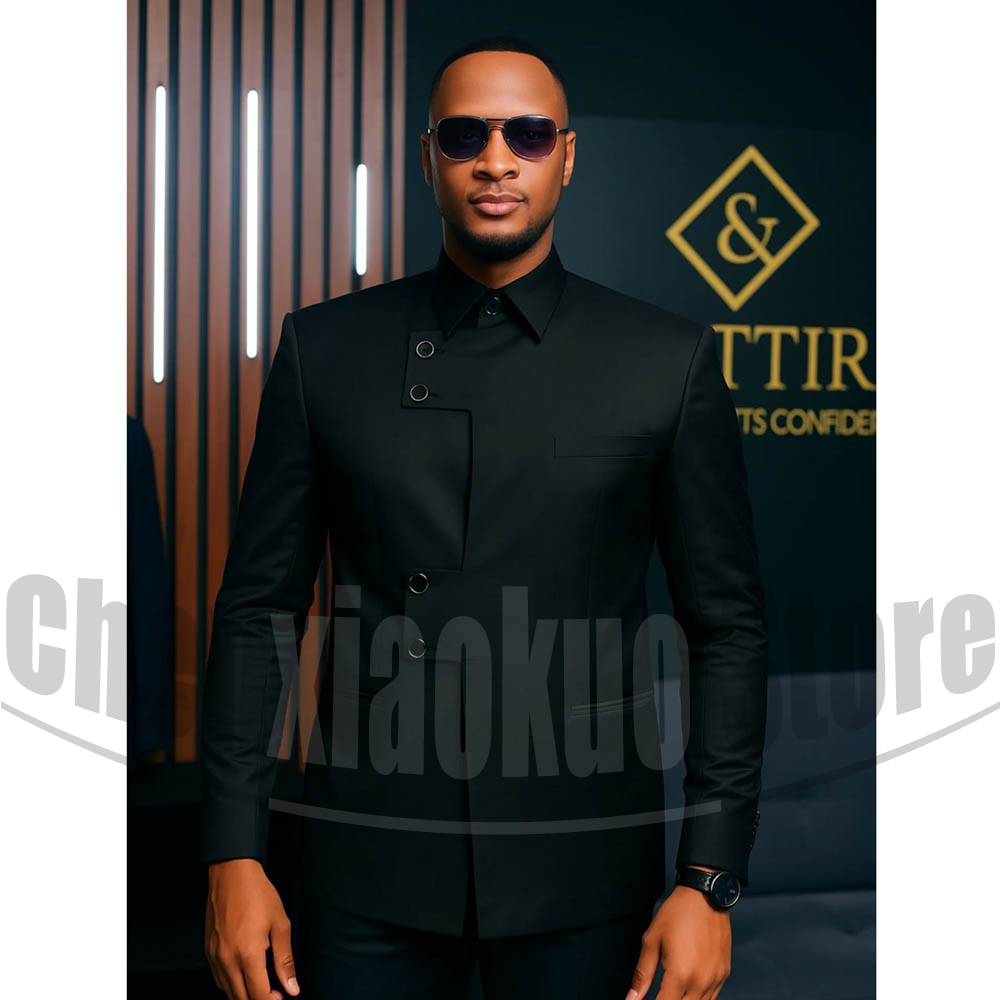 Fashion Mandarin Collar Mens S - Men Formal Party Wear Outfit review and price