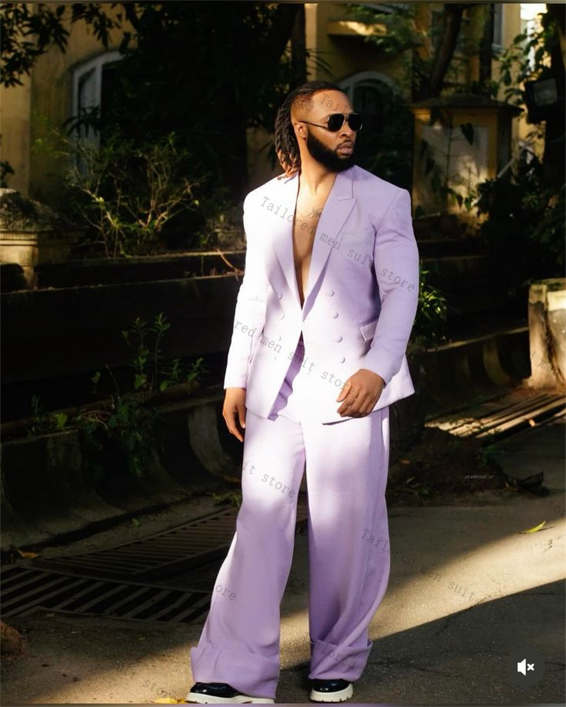 Lavender Purple Men Suits Pant - Men Formal Wear Purple review and price