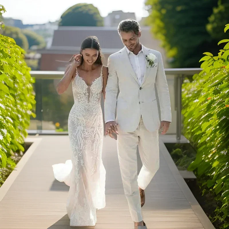 Linen Wedding Tuxedo For Men S - Men'S Formal Wear Attire review and price