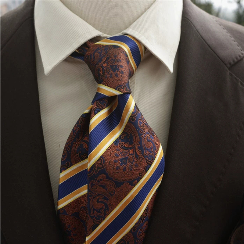 New Trendy Navy Brown Neckties - Men'S Formal Wear Ties review and price