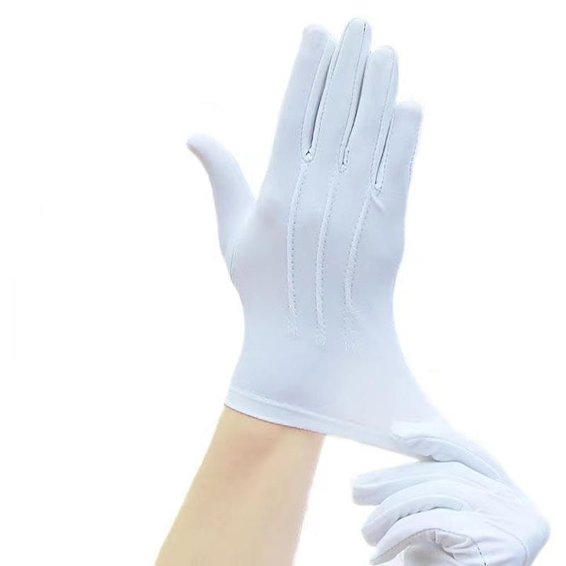 4PCS White Cotton Gloves Men F - Formal Wear Gloves Men review and price