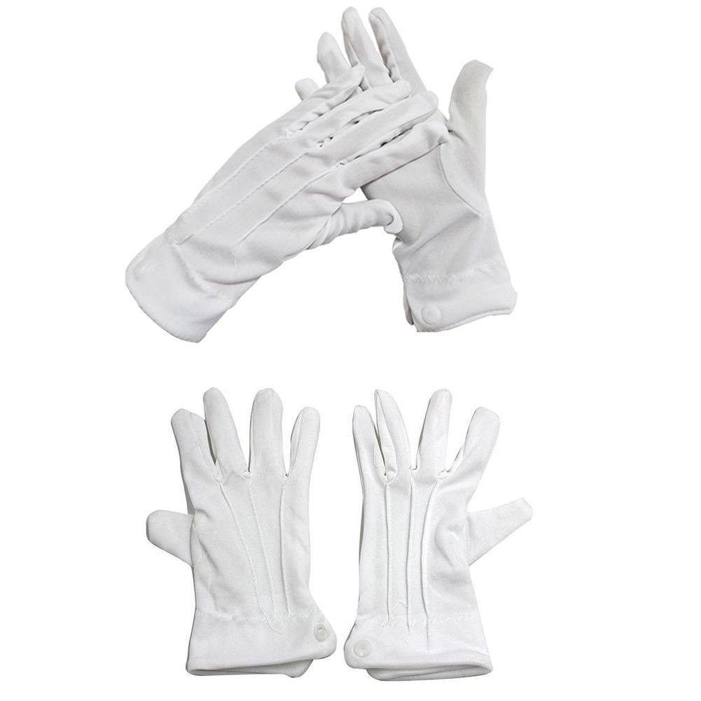 1 Pair White Cotton Gloves Adu - Formal Wear Gloves Men review and price
