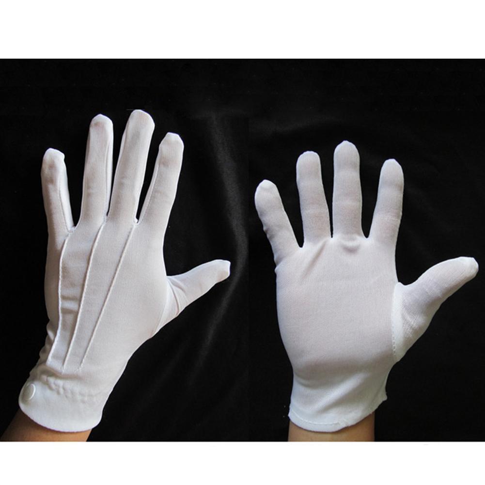 1 Pair White Cotton Gloves Adu - Formal Wear Gloves Men review and price