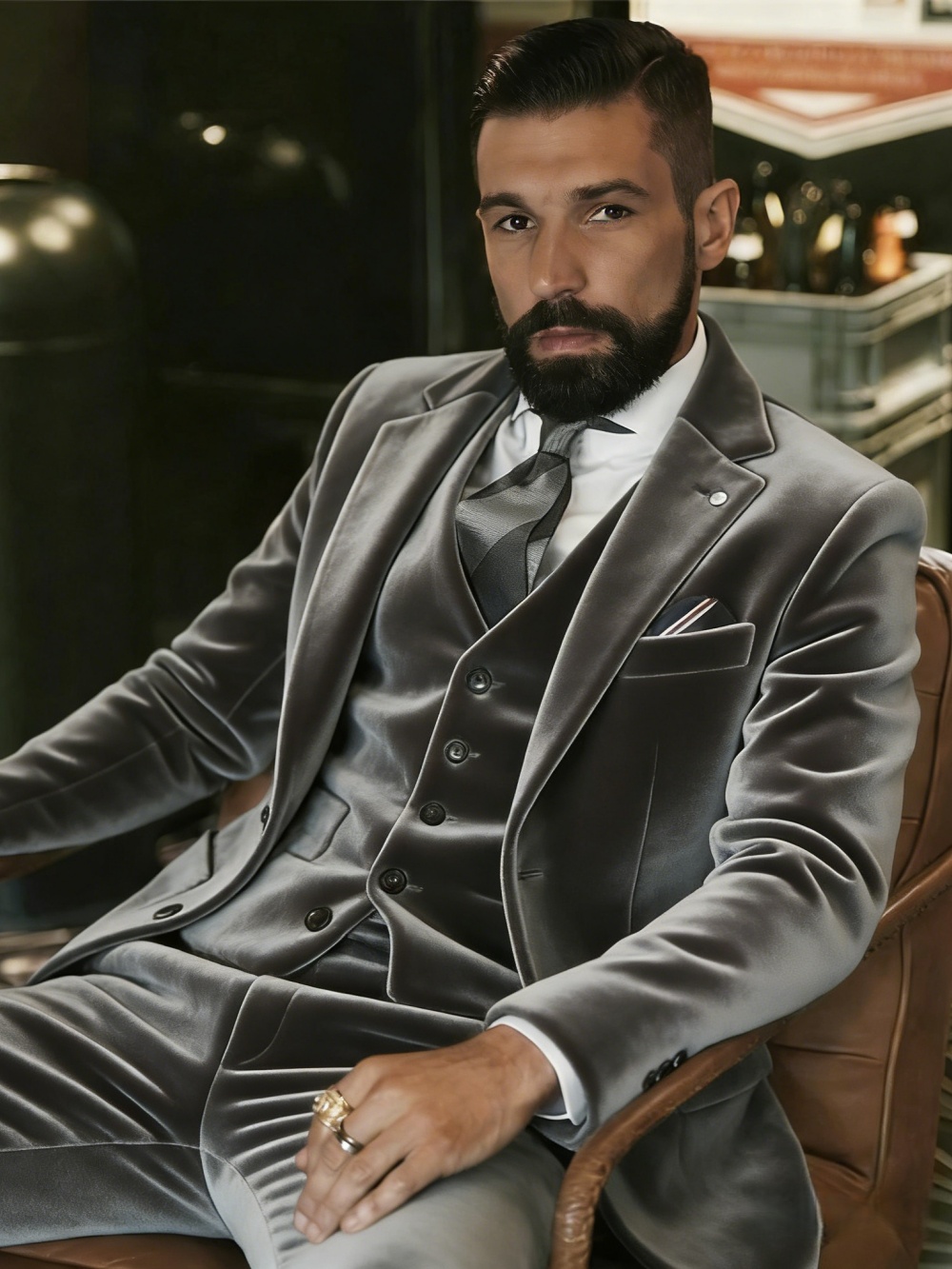Men's Velvet Suits 3 Pieces Da - Men Formal Party Wear Outfit review and price