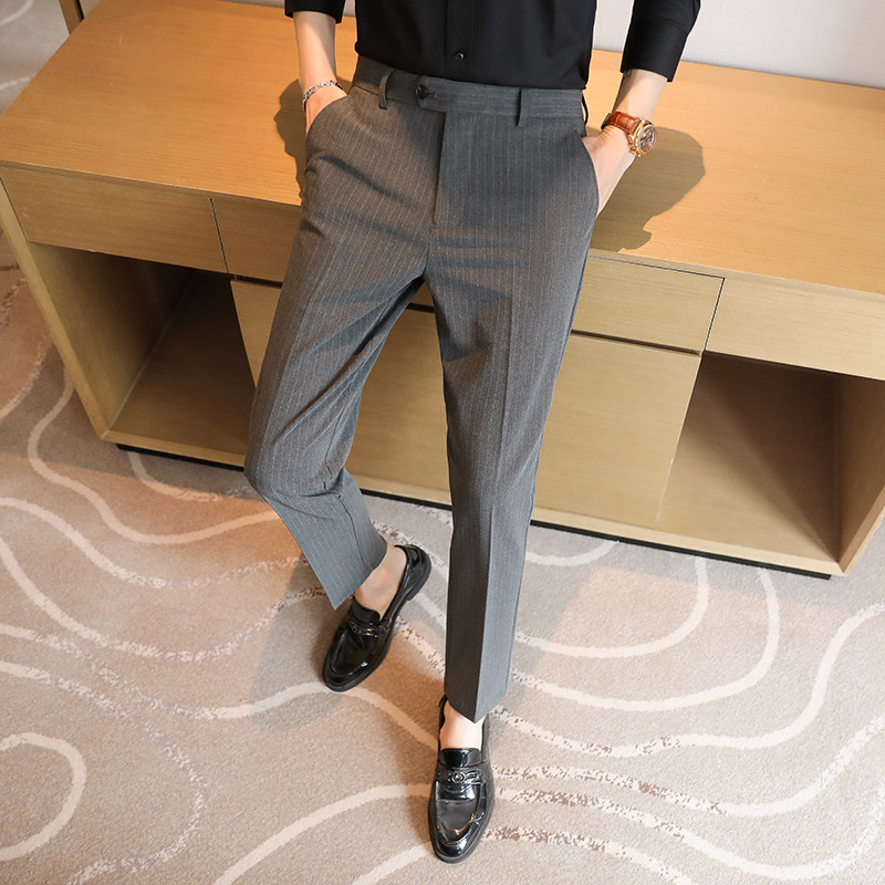 Men's Premium Striped Trousers - Men'S Urban Formal Wear review and price