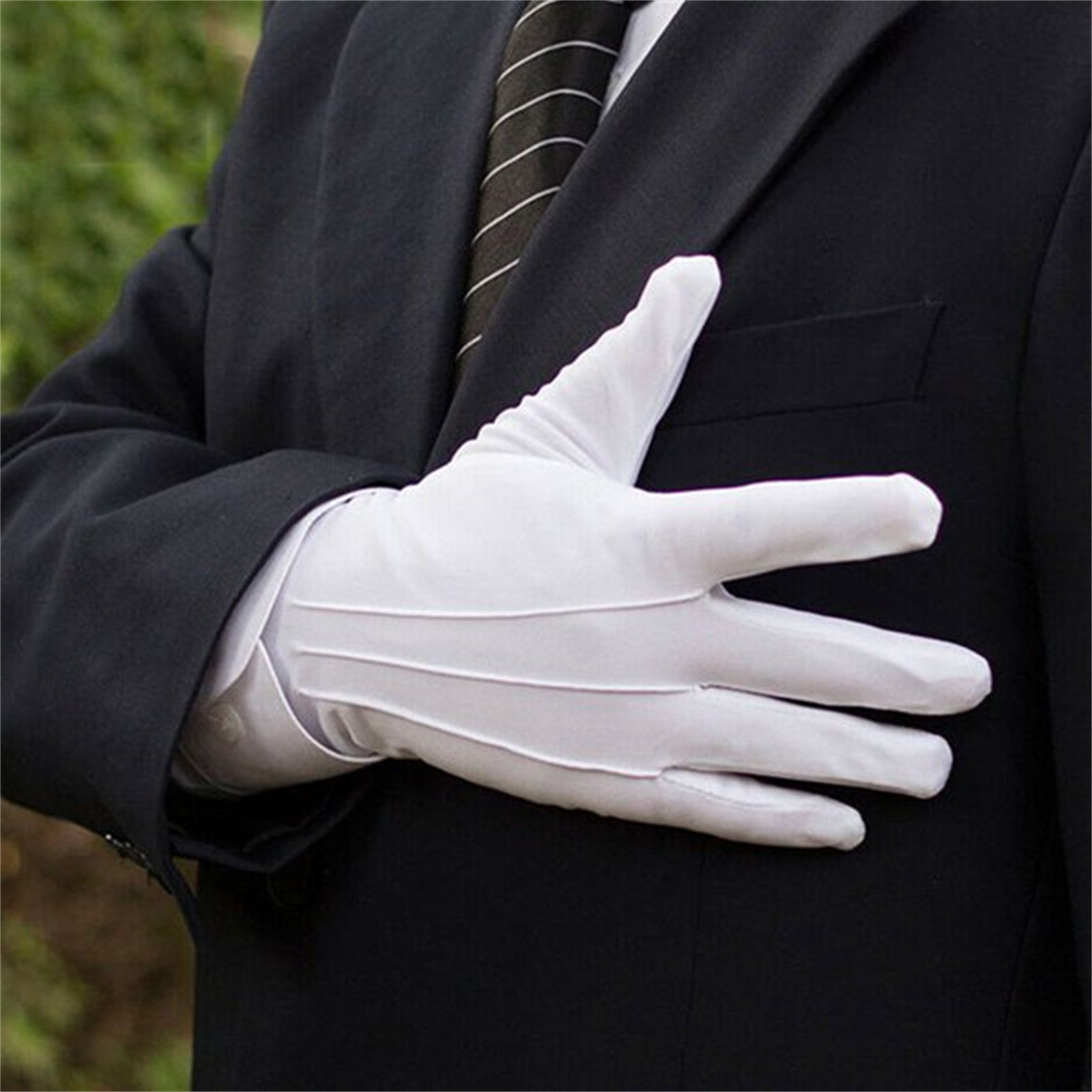White Cotton Gloves Men Formal - Formal Wear Gloves Men review and price