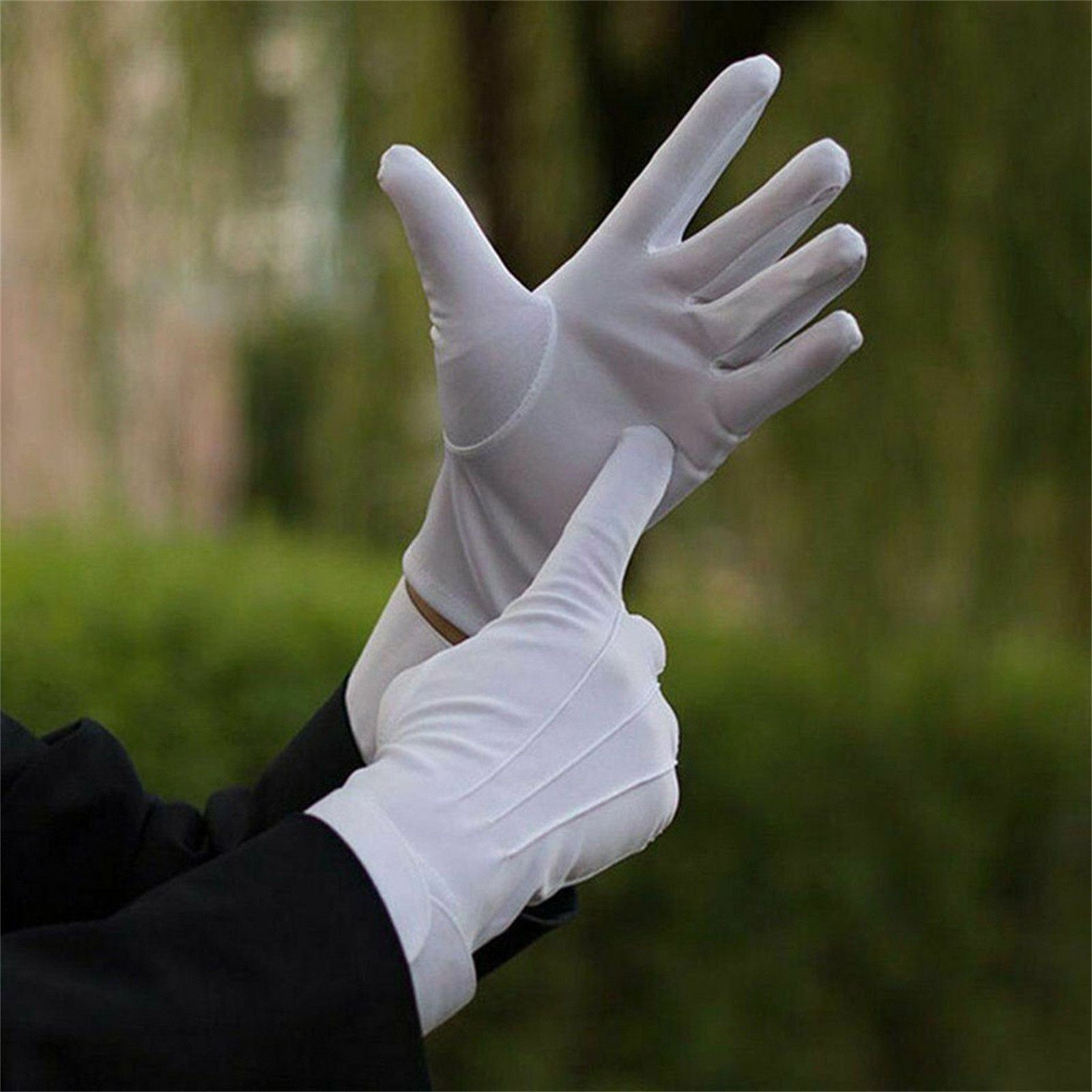 White Cotton Gloves Men Formal - Formal Wear Gloves Men review and price