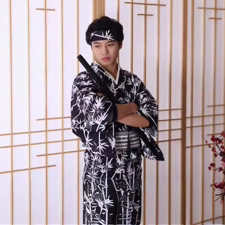 Men's Japanese Bamboo-Pattern  - Men Formal Wear Photoshoot review and price