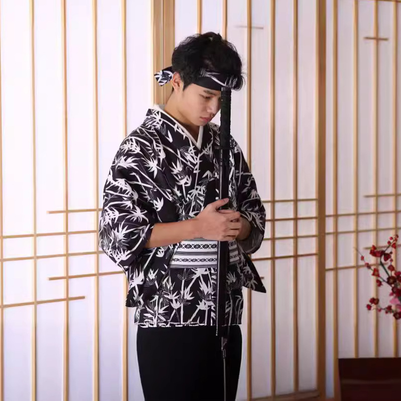 Men's Japanese Bamboo-Pattern  - Men Formal Wear Photoshoot review and price