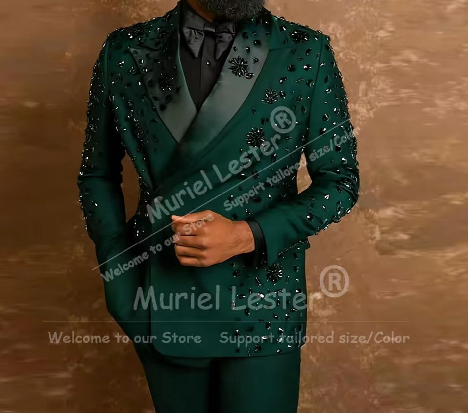 Exclusive Diamond Beaded Suit  - Men'S Formal Wear Attire review and price