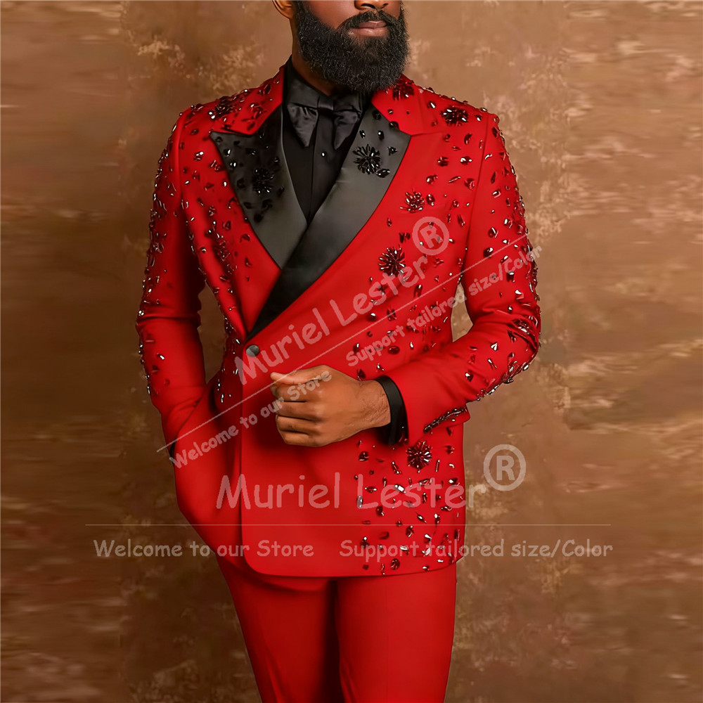 Exclusive Diamond Beaded Suit  - Men'S Formal Wear Attire review and price